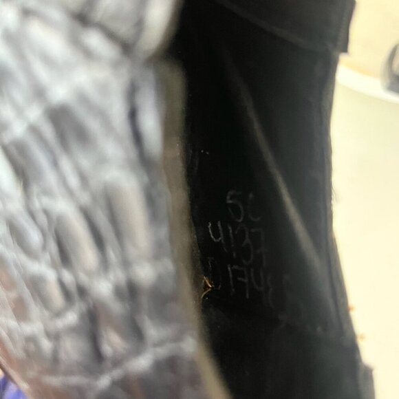 Rod Patrick Womens Pull on Shoes 5C Brown Caiman Exotic Western Boots Loafers - Picture 9 of 11